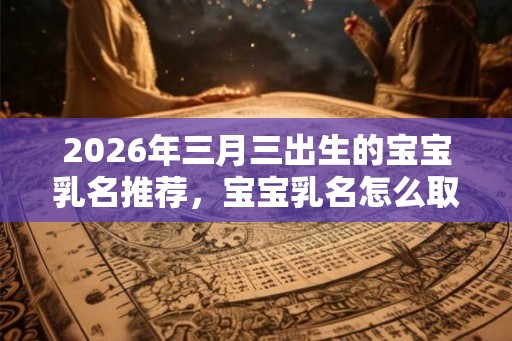 2026年三月三出生的宝宝乳名推荐，宝宝乳名怎么取好听？