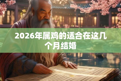 2026年属鸡的适合在这几个月结婚