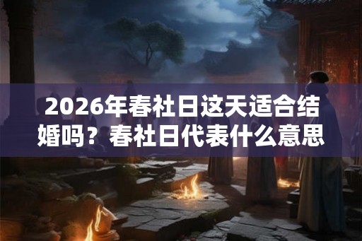 2026年春社日这天适合结婚吗？春社日代表什么意思？