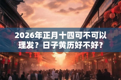 2026年正月十四可不可以理发？日子黄历好不好？