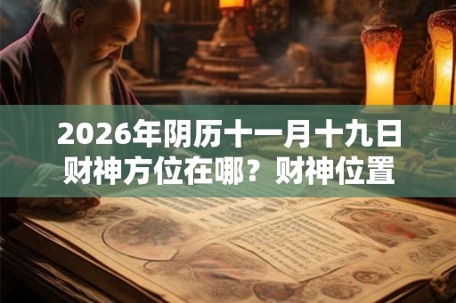 2026年阴历十一月十九日财神方位在哪？财神位置
