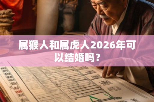 属猴人和属虎人2026年可以结婚吗？