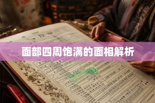 面部四周饱满的面相解析