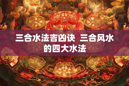 三合水法吉凶诀 三合风水的四大水法 三合水法吉凶诀 三合风水的四大水法