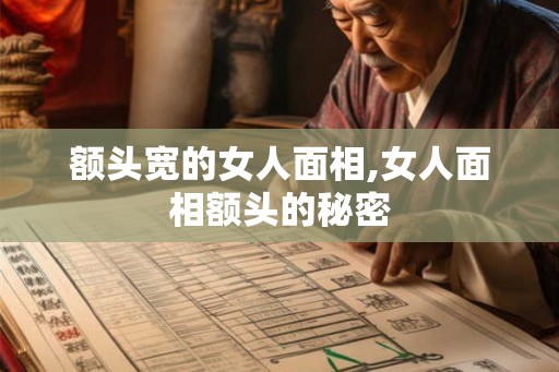 额头宽的女人面相,女人面相额头的秘密