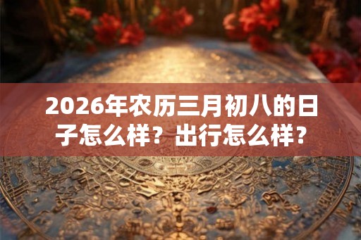 2026年农历三月初八的日子怎么样？出行怎么样？