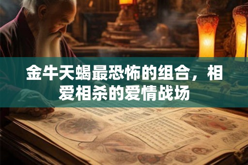 金牛天蝎最恐怖的组合，相爱相杀的爱情战场