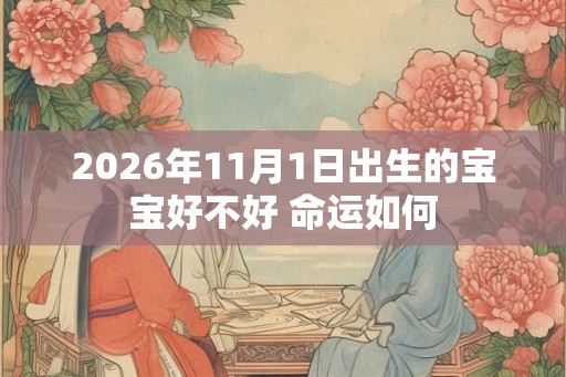 2026年11月1日出生的宝宝好不好 命运如何