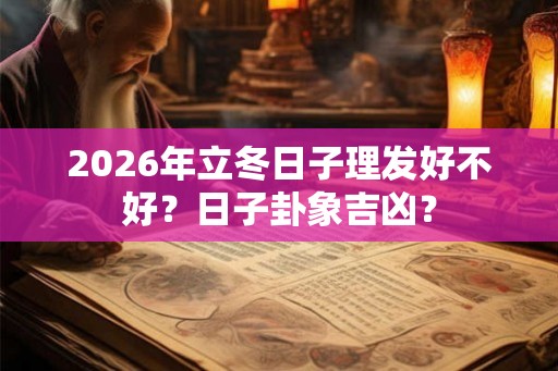 2026年立冬日子理发好不好？日子卦象吉凶？