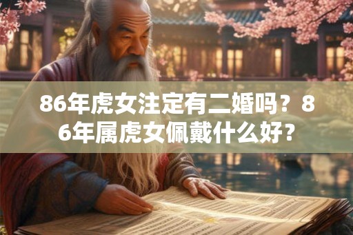 86年虎女注定有二婚吗？86年属虎女佩戴什么好？