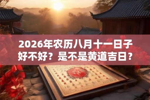 2026年农历八月十一日子好不好?是不是黄道吉日? 2026年农历八月十一日子好不好?是不是黄道吉日?