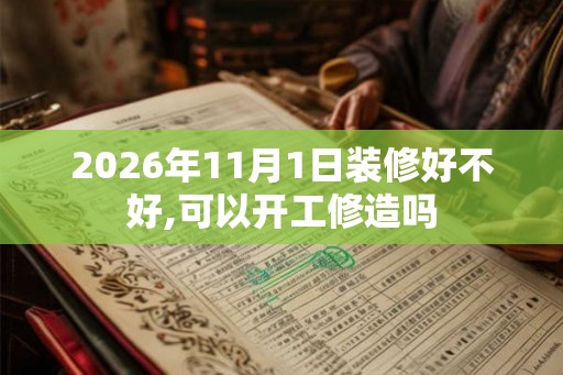 2026年11月1日装修好不好,可以开工修造吗