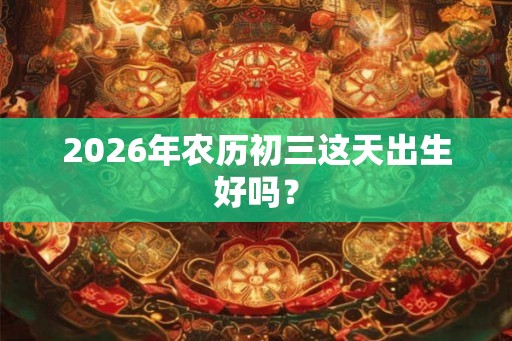 2026年农历初三这天出生好吗? 2026年农历初三这天出生好吗?