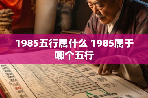 1985五行属什么 1985属于哪个五行