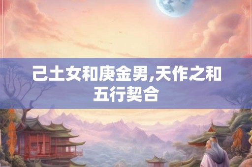 己土女和庚金男,天作之和五行契合