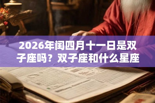 2026年闰四月十一日是双子座吗?双子座和什么星座最配? 2026年闰四月十一日是双子座吗?双子座和什么星座最配?