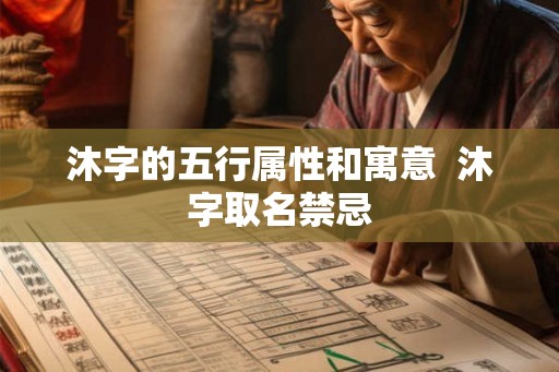 沐字的五行属性和寓意  沐字取名禁忌
