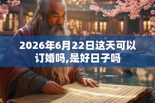 2026年6月22日这天可以订婚吗,是好日子吗