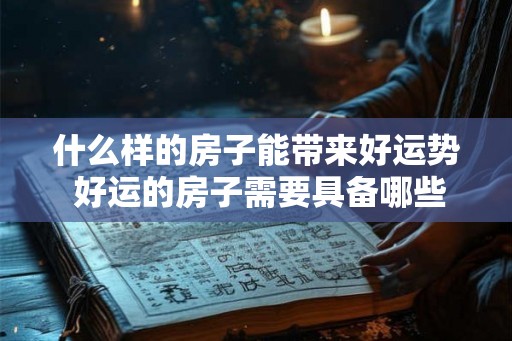 什么样的房子能带来好运势 好运的房子需要具备哪些条件 什么样的房子能带来好运势 好运的房子需要具备哪些条件
