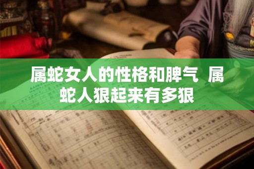 属蛇女人的性格和脾气  属蛇人狠起来有多狠