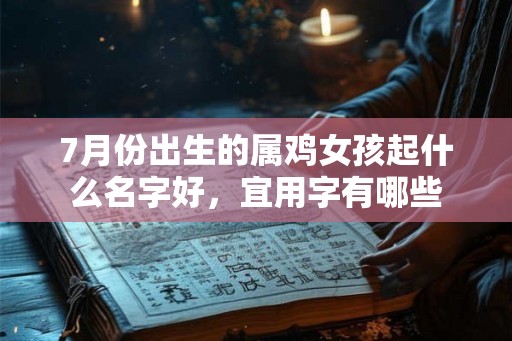 7月份出生的属鸡女孩起什么名字好，宜用字有哪些