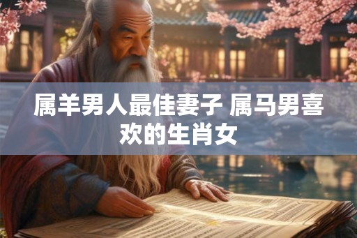 属羊男人最佳妻子 属马男喜欢的生肖女 属羊男人最佳妻子 属马男喜欢的生肖女