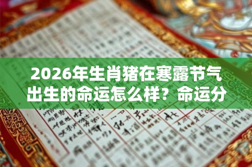 2026年生肖猪在寒露节气出生的命运怎么样?命运分析大全 2026年生肖猪在寒露节气出生的命运怎么样?命运分析大全