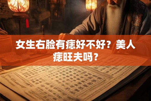 女生右脸有痣好不好？美人痣旺夫吗？