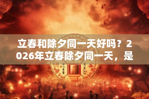 立春和除夕同一天好吗？2026年立春除夕同一天，是两头春吗？
