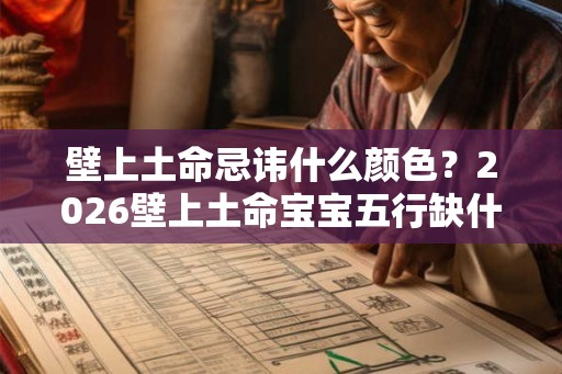 壁上土命忌讳什么颜色？2026壁上土命宝宝五行缺什么？