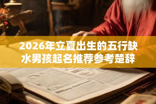 2026年立夏出生的五行缺水男孩起名推荐参考楚辞
