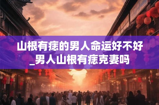 山根有痣的男人命运好不好_男人山根有痣克妻吗