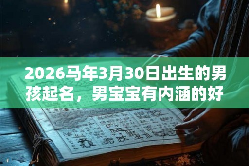 2026马年3月30日出生的男孩起名，男宝宝有内涵的好名字推荐