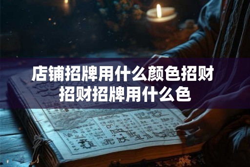 店铺招牌用什么颜色招财 招财招牌用什么色