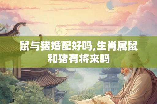 鼠与猪婚配好吗,生肖属鼠和猪有将来吗