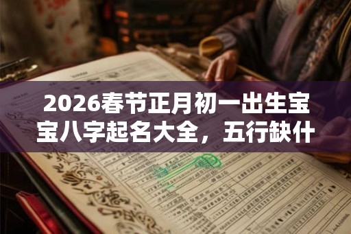 2026春节正月初一出生宝宝八字起名大全，五行缺什么
