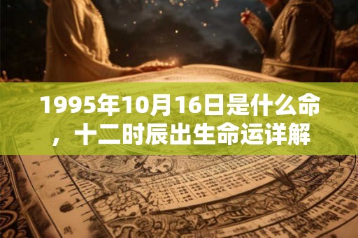1995年10月16日是什么命，十二时辰出生命运详解
