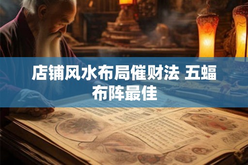 店铺风水布局催财法 五蝠布阵最佳