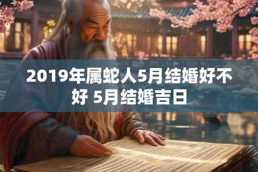 2019年属蛇人5月结婚好不好 5月结婚吉日
