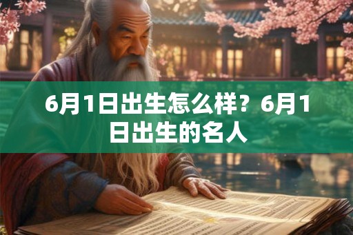 6月1日出生怎么样？6月1日出生的名人