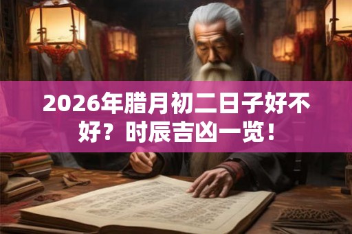 2026年腊月初二日子好不好？时辰吉凶一览！