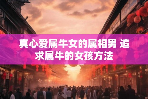 真心爱属牛女的属相男 追求属牛的女孩方法