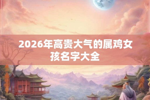 2026年高贵大气的属鸡女孩名字大全