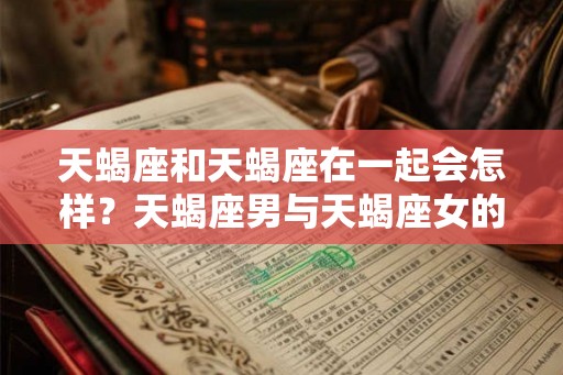 天蝎座和天蝎座在一起会怎样？天蝎座男与天蝎座女的配对分析