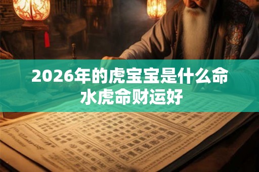 2026年的虎宝宝是什么命 水虎命财运好