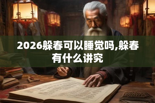 2026躲春可以睡觉吗,躲春有什么讲究