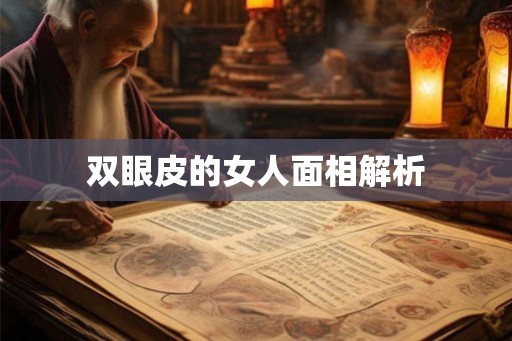 双眼皮的女人面相解析