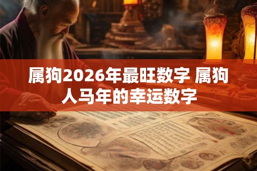 属狗2026年最旺数字 属狗人马年的幸运数字