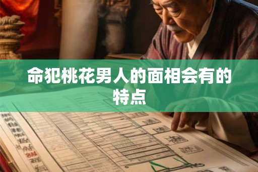 命犯桃花男人的面相会有的特点