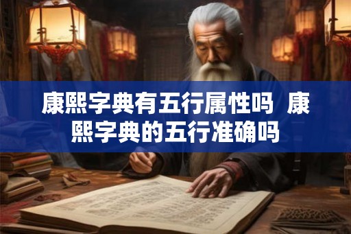 康熙字典有五行属性吗  康熙字典的五行准确吗